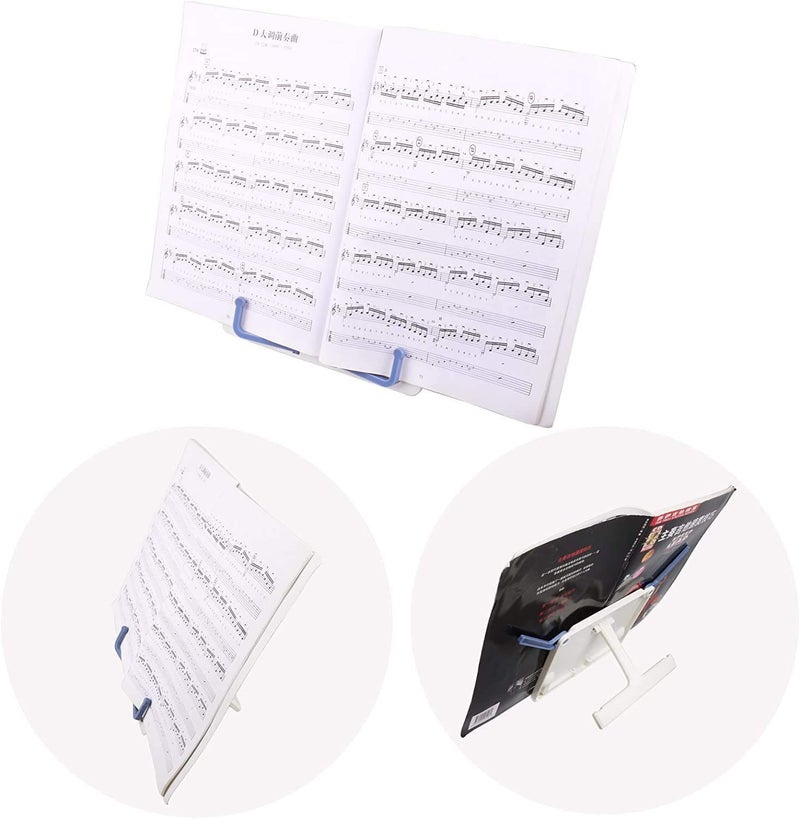 Mr.Power Folding Tabletop Sheet Music Stand, Adjustable Reading Bookrest Holder for Desktop, Laptops, Music Book, Cookbook, Textbook, Document - Image 4